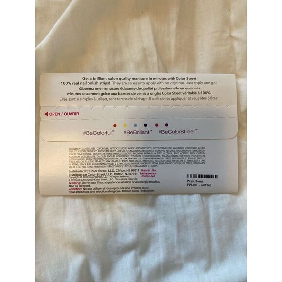 ColorStreet Palm Down‎ Pedi Nail Strips (K30) - Picture 3 of 3
